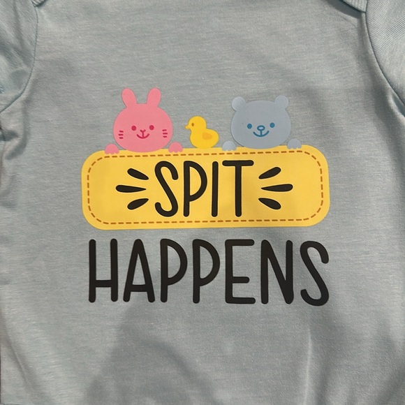 Cute Baby Onesies Set - Blue and White - Picture 2 of 4